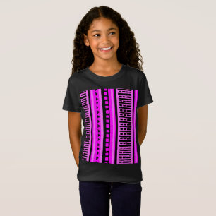 Camiseta MAZIPOODLES Patrón de punto de cinta rayada 001 B