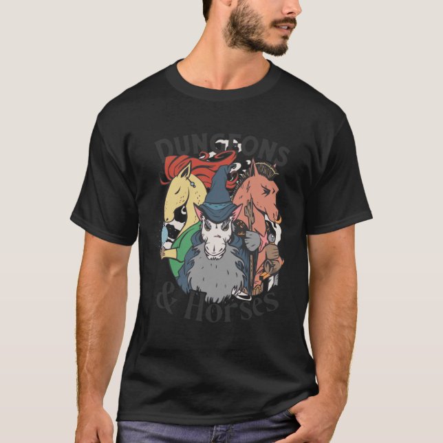 Camiseta Mazmorras & Caballos (Anverso)