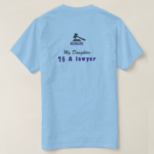 Camiseta Mazo de Abogado, Humor de Graduado Personalizado A