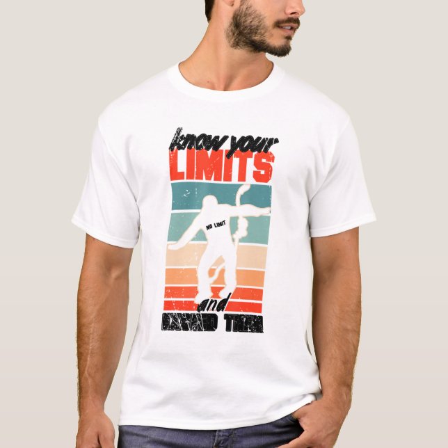Camiseta Mazo de cables de caída libre de salto de bungee J (Anverso)