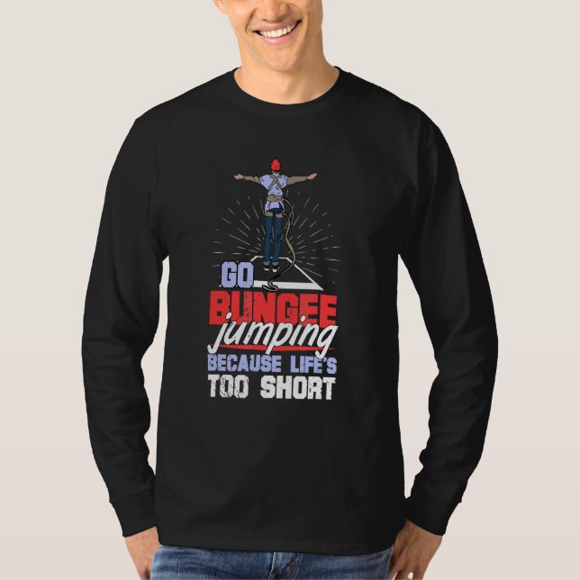 Camiseta Mazo de cables de caída libre de salto de bungee J (Anverso)