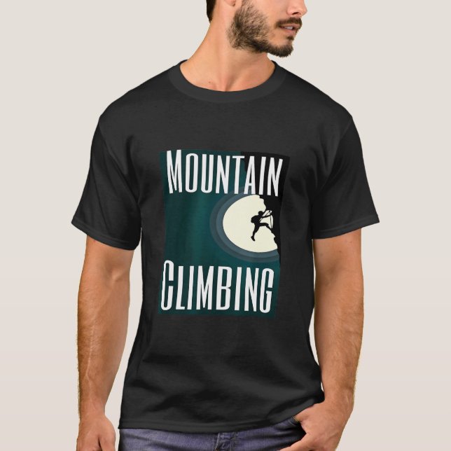 Camiseta Mazo de cables de escalada de montaña rocosa (Anverso)