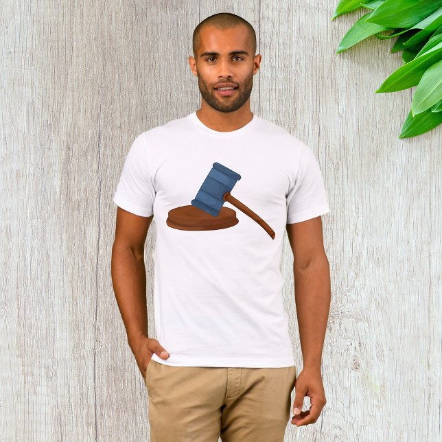 Camiseta Mazo de juez de madera tribunal (Subido por el creador)