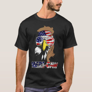 Camiseta Mb35 Mullet Eagle Meri-Caw 4 De Julio Independenci