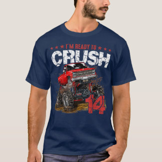 Camiseta mb 14th Birthday I'm Ready Crush Monster Truck Boy