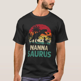 Camiseta mb Vintage Nanna Saurus Funny Dino Padre Día Mo