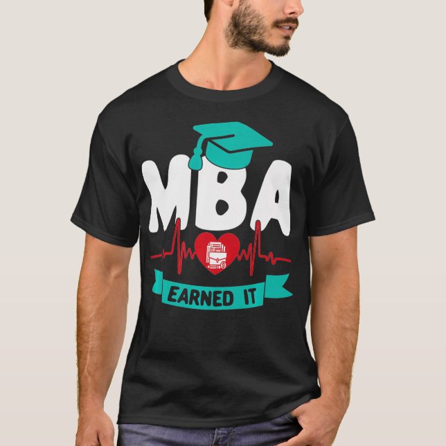 Camiseta MBA Master of Business Administration Heartbeat Ea (Anverso)