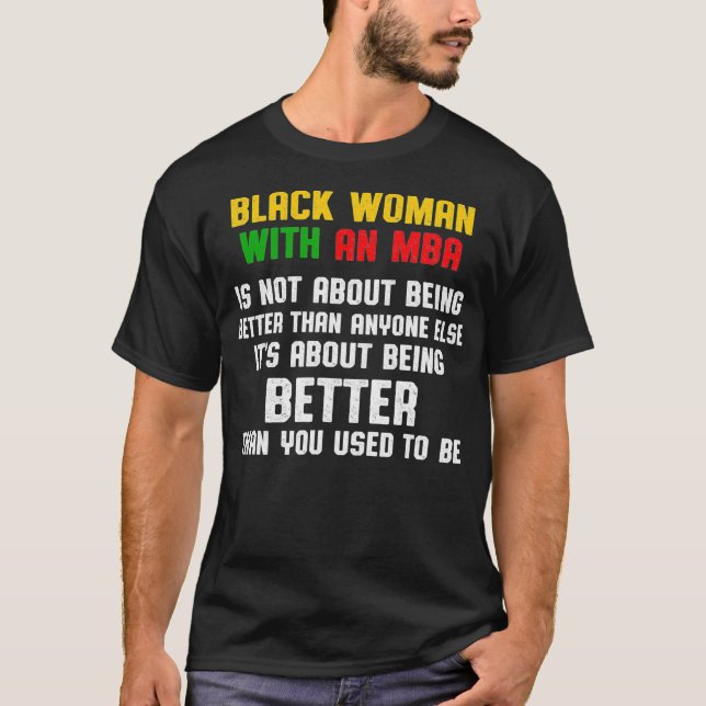 Camiseta MBA Student Business Degree Graduation  (Anverso)