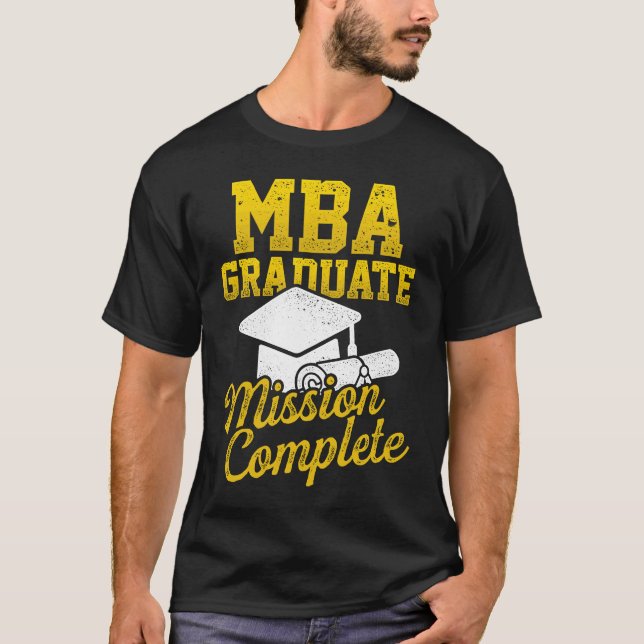 Camiseta MBA Student Study Cap Business Degree Graduation (Anverso)