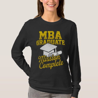 Camiseta MBA Student Study Cap Business Degree Graduation