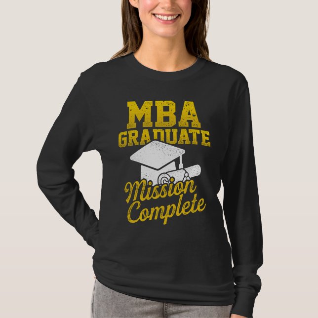 Camiseta MBA Student Study Cap Business Degree Graduation (Anverso)