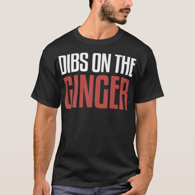 Camiseta MC1R Dibs On The Ginger Funny Redhead Premium  (Anverso)