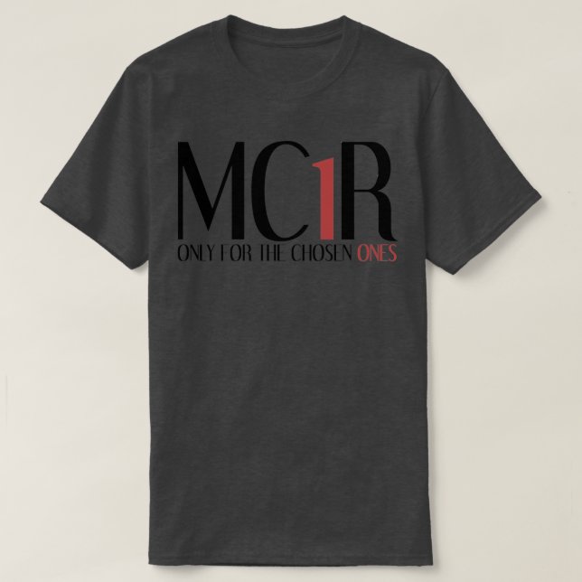 Camiseta MC1R Escogido onza roja 2 (Diseño del anverso)