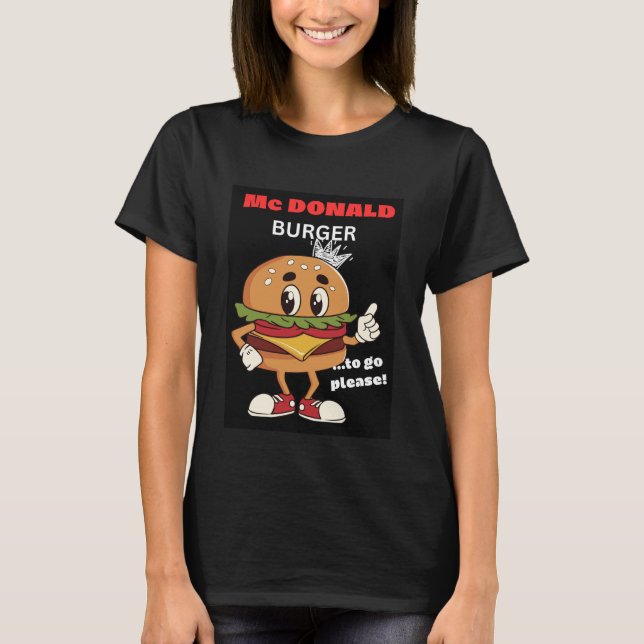 Camiseta Mc DONALD BURGER T-Shirt (Anverso)