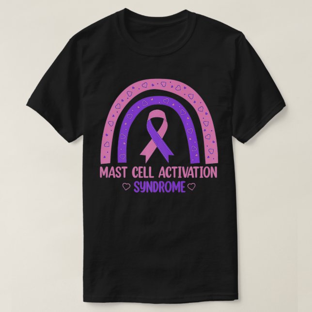 Camiseta MCAS Mast Cell Activation Syndrome Awareness Ribbo (Diseño del anverso)