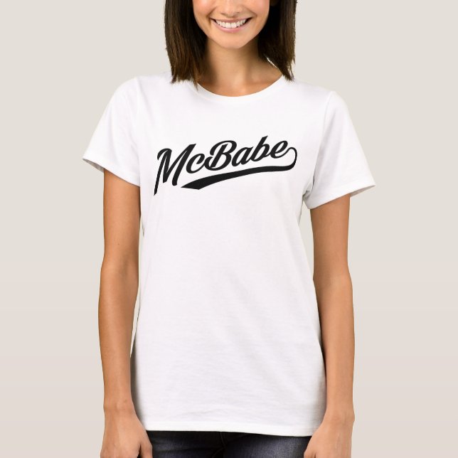 Camiseta McBabe - TINTA NEGRA (Anverso)