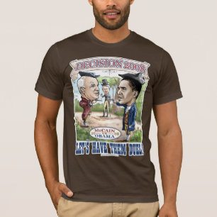 Camiseta McCain contra el duelo de Obama