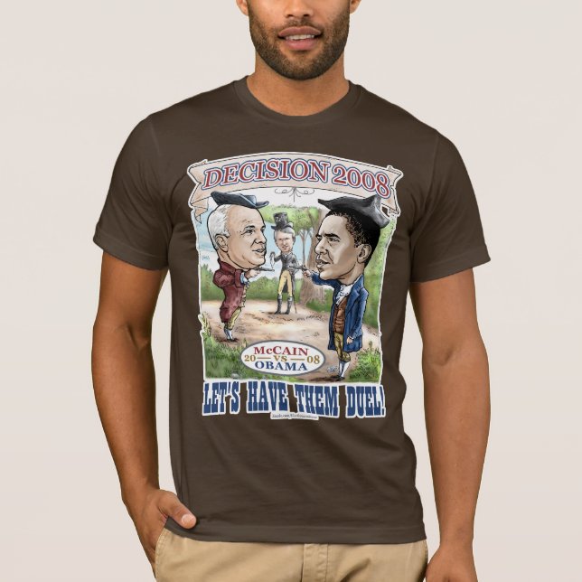 Camiseta McCain contra el duelo de Obama (Anverso)