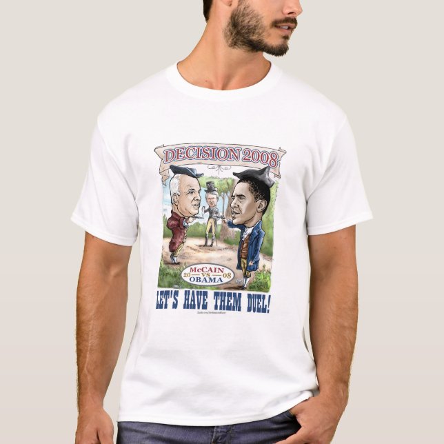 Camiseta McCain contra el duelo de Obama (Anverso)