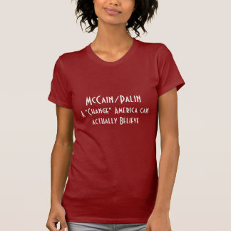 Camiseta McCain/Palin, A "cambio" América puede realmente