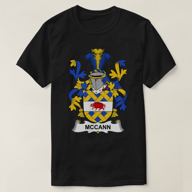 Camiseta McCann Escudo de Armas Crest familiar  (Diseño del anverso)