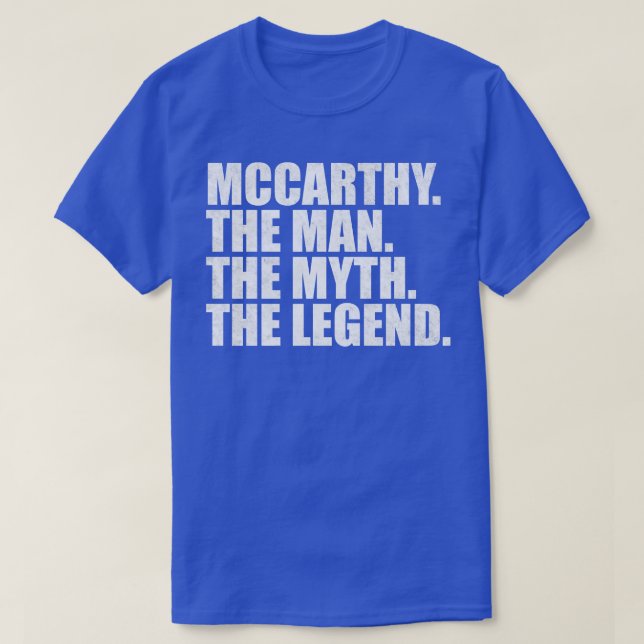 Camiseta Mccarthy Mccarthy apellido Mccarthy apellido Mc (Diseño del anverso)