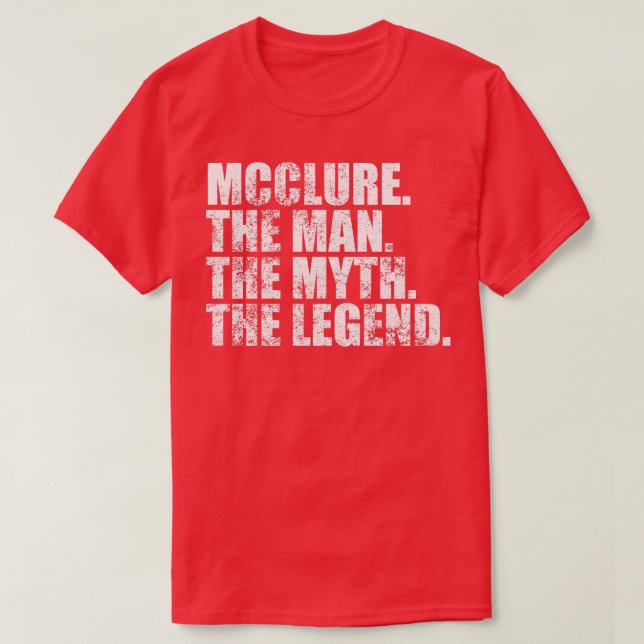 Camiseta McclureMcclure apellido Mcclure apellido Mcclure a (Diseño del anverso)
