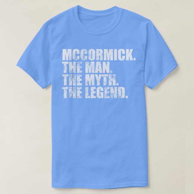 Camiseta MccormickMccormick Nombre de la familia Mccormick  (Diseño del anverso)