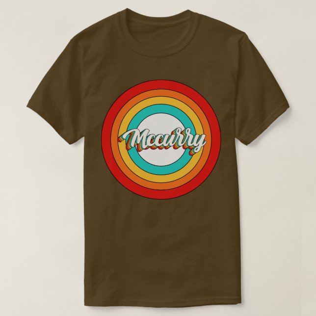 Camiseta Mccurry Name Shirt Vintage Mccurry Circle (Diseño del anverso)