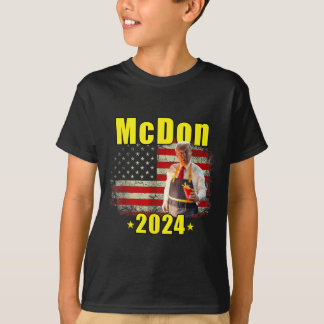 Camiseta Mcdon 2024 Funny Donald Trump French Fry Cooking F