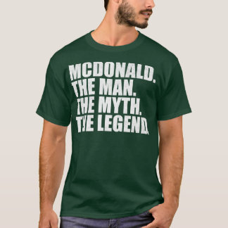 Camiseta McdonaldMcdonald Nombre de la familia McdonaldApel