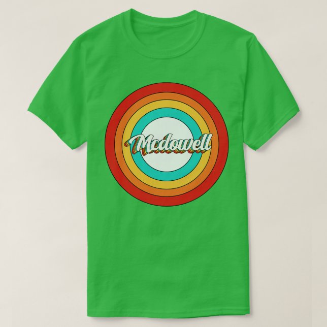 Camiseta Mcdowell Name Shirt Vintage Mcdowell Circle (Diseño del anverso)