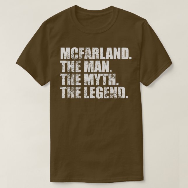 Camiseta McfarlandMcfarland Nombre de la familia Mcfarland  (Diseño del anverso)