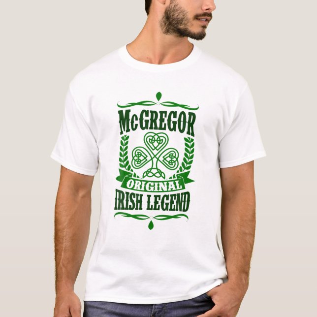Camiseta McGregor Nombre St. Patrick's Day Leyenda irlandes (Anverso)