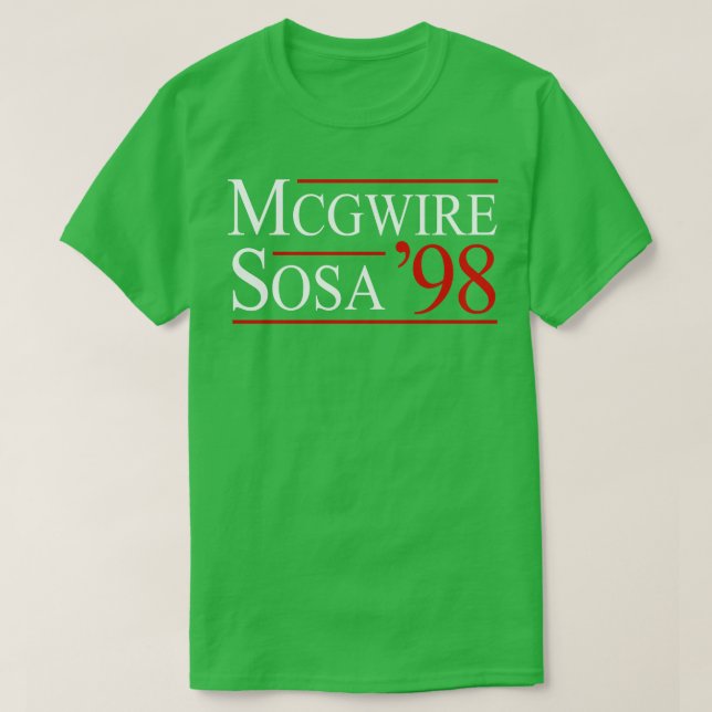 Camiseta McGwire Sosa 98 TShirt (Diseño del anverso)