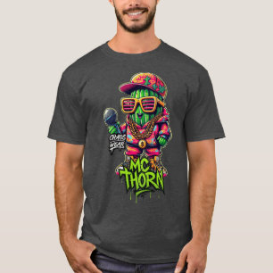 Camiseta MCHORN Street Rapper Graffiti Style Estilo de impr