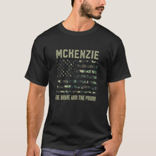Camiseta Mckenzie Apellido Camouflage American Fla