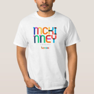 Camiseta Mckinney Texas de mediados de siglo, Arte Pop,