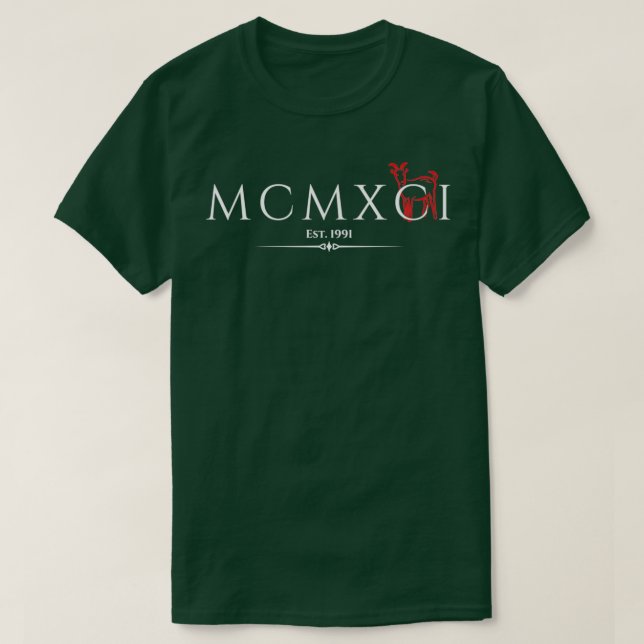 Camiseta MCMXCI Est  (Diseño del anverso)