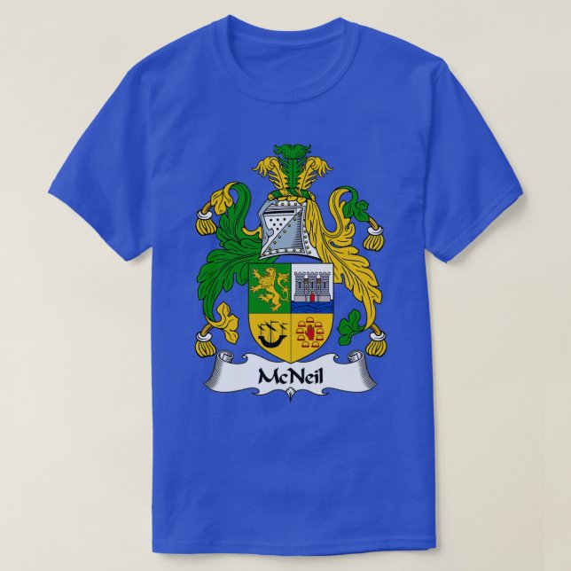 Camiseta McNeil Coat de Arms McNeil Family Crest (Diseño del anverso)