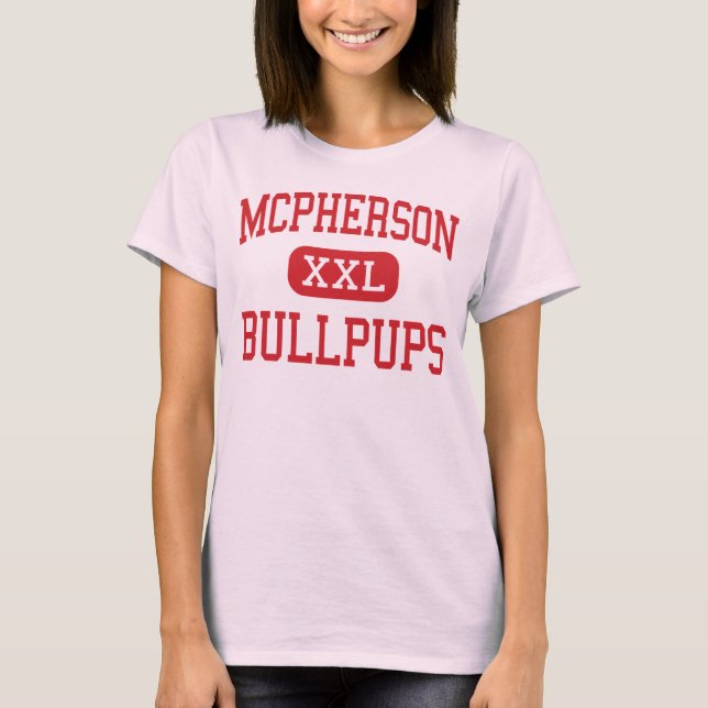 Camiseta McPherson - Bullpups - centro - McPherson Kansas (Anverso)