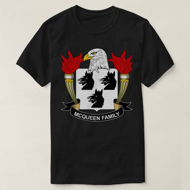 Camiseta McQueen Coat of Arms Crest   (Diseño del anverso)
