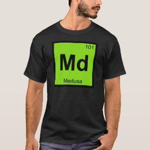 Camiseta Md - Mesa Periódica De Química De Medusa Gorgon