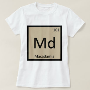 Camiseta Md - Símbolo de tabla periódica de química de n