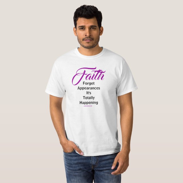 Camiseta MDILLONDESIGNS.COM presenta #FAITH (Anverso completo)