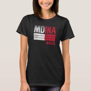 Camiseta Mdina Malta Bandera Hombres Malteses Mujeres Niños