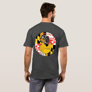 Camiseta MDRiders Red Text front Logo back