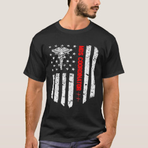 Camiseta Mds Coordinador Bandera Americana Rn Enfermera Reg