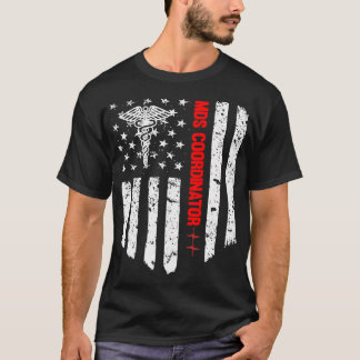 Camiseta Mds Coordinador Bandera Americana Rn Enfermera Reg