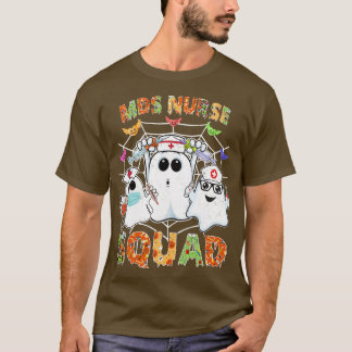 Camiseta MDS Enfermera Escuadrón Boo Halloween coincidiendo